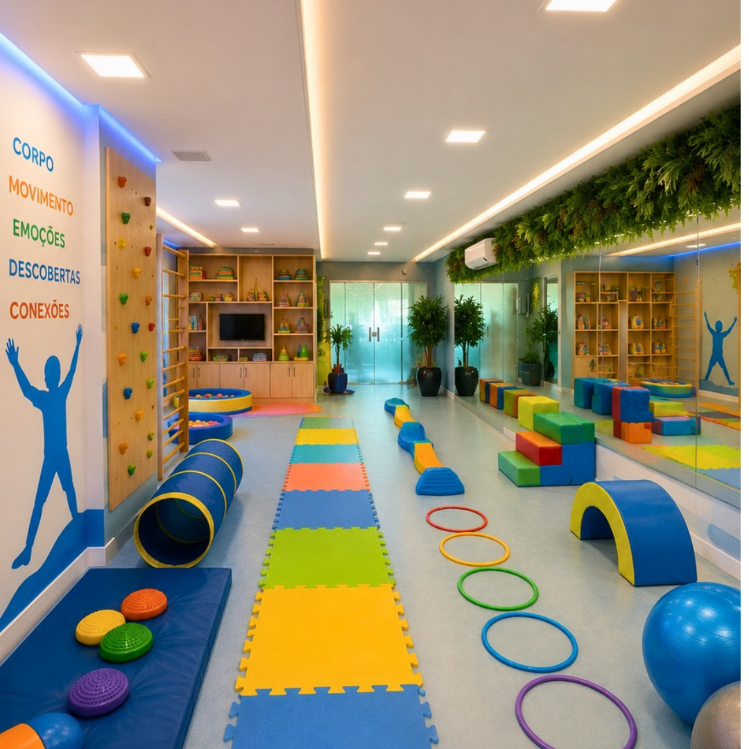 Sala de psicomotricidade do Magna Kids
